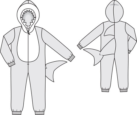 Shark Costume 01/2013 #151 – Sewing Patterns | BurdaStyle.com