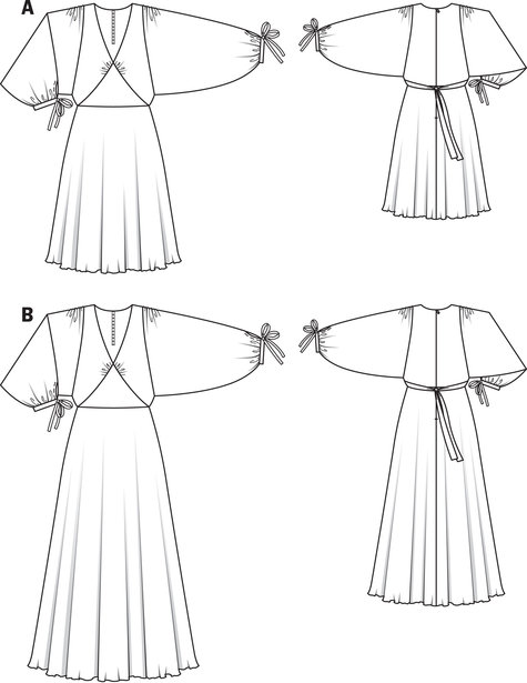 Chiffon Evening Dress 12/2013 #123A – Sewing Patterns | BurdaStyle.com