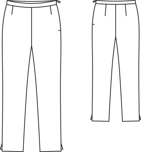Slim Stretch Pants (Plus Size) 11/2013 #132 – Sewing Patterns ...