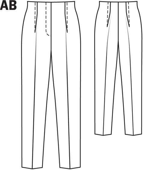 High Waist Pants 12/2010 #108B – Sewing Patterns | BurdaStyle.com