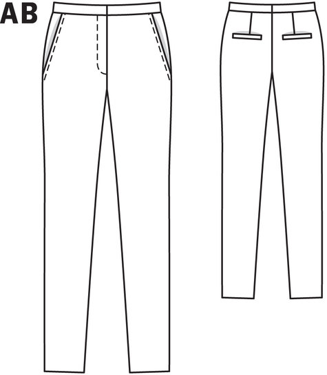Spring Cigarette Pants 02/2014 #129B – Sewing Patterns | BurdaStyle.com
