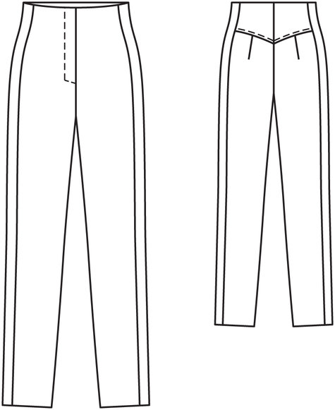 High Waisted Pants 02/2012 #120 – Sewing Patterns | BurdaStyle.com