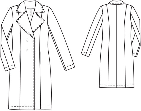 Plaid Coat 03/2014 #103 – Sewing Patterns | BurdaStyle.com