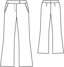 Bootcut Pants 04/2011 #131 – Sewing Patterns | BurdaStyle.com