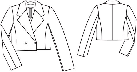 Cropped Blazer 04/2011 #103 – Sewing Patterns | BurdaStyle.com