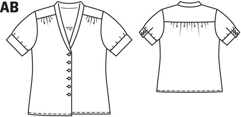 Satin Blouse 05/2014 #131A – Sewing Patterns | BurdaStyle.com