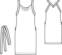 Cowl Neck Tank Dress 06/2014 #104 – Sewing Patterns | BurdaStyle.com