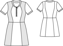 Zipper Neck Dress 07/2014 #113 – Sewing Patterns | BurdaStyle.com