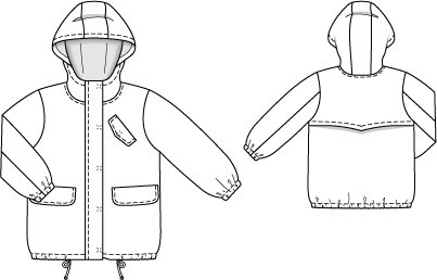 Drawstring Jacket with Hood 09/2014 #119 – Sewing Patterns | BurdaStyle.com