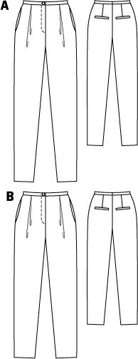 Crepe de Chine Pants 09/2011 #120B – Sewing Patterns | BurdaStyle.com