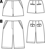 Bermuda Shorts 10/2010 #111B – Sewing Patterns | BurdaStyle.com