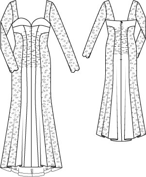 Hourglass Lace Gown 11/2014 #121 – Sewing Patterns | BurdaStyle.com