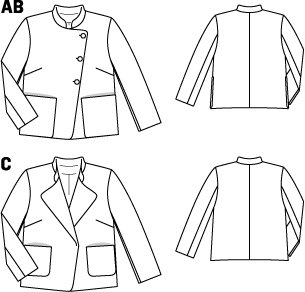 Asymmetrical Jacket 03/2015 #105A – Sewing Patterns | BurdaStyle.com