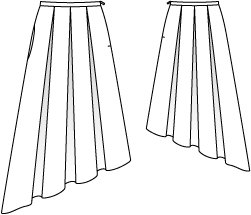 Asymmetric Midi Skirt 03/2015 #103 – Sewing Patterns | BurdaStyle.com