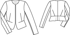 Peplum Jacket 05/2015 #122 – Sewing Patterns | BurdaStyle.com