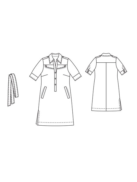 Shirt Dress (Plus Size) 02/2010 #138 – Sewing Patterns | BurdaStyle.com