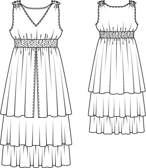  Layered  Maxi Dress  Plus Size 06 2019 129 Sewing 