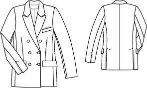 Double Breasted Blazer 07/2015 #125 – Sewing Patterns | BurdaStyle.com
