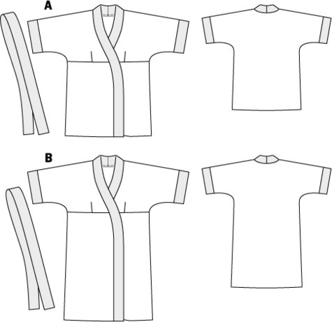 Belted Kimono (Plus Size) 01/2012 #134AB – Sewing Patterns | BurdaStyle.com
