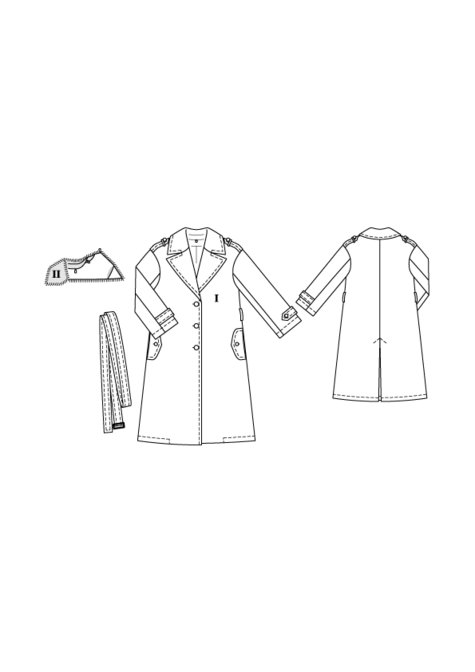 Long Pea Coat (Plus Size) 11/2015 #124 – Sewing Patterns | BurdaStyle.com