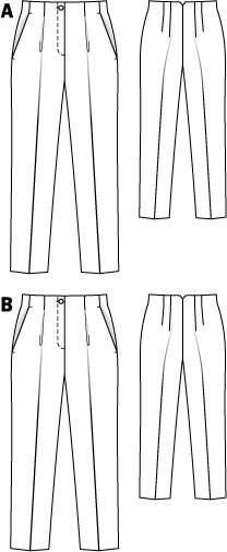 Crease Pants (Plus Size) 02/2011 #136B – Sewing Patterns | BurdaStyle.com