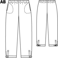 Wide Leg Pants (Plus Size) 04/2011 #139B – Sewing Patterns | BurdaStyle.com