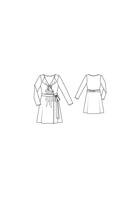 Long Sleeve Wrap Dress 10/2016 #116 – Sewing Patterns | BurdaStyle.com