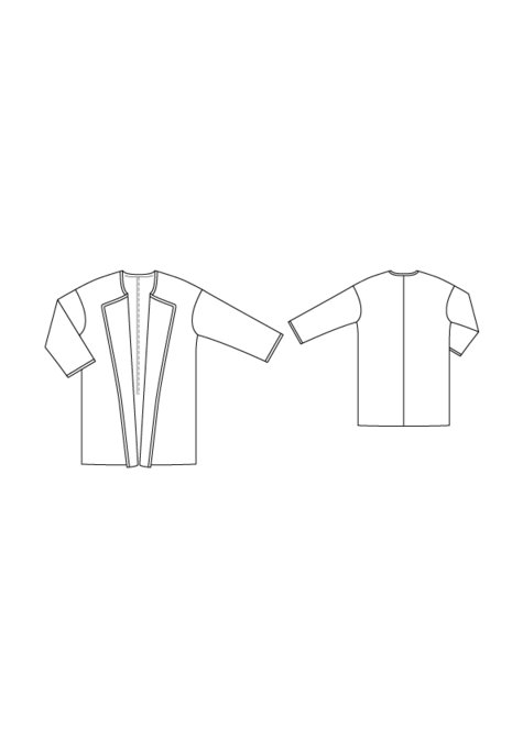 Open Coat 11/2016 #123 – Sewing Patterns | BurdaStyle.com