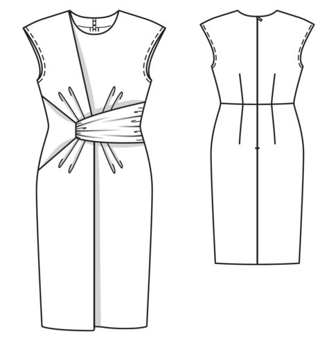 Detail Dress 08/2017 #119 – Sewing Patterns | BurdaStyle.com