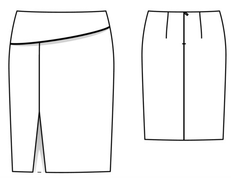 Pencil Skirt (Plus Size) 03/2018 #122 – Sewing Patterns | BurdaStyle.com