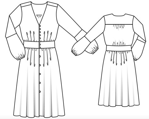 Shirt Dress 05/2018 #116B – Sewing Patterns | BurdaStyle.com