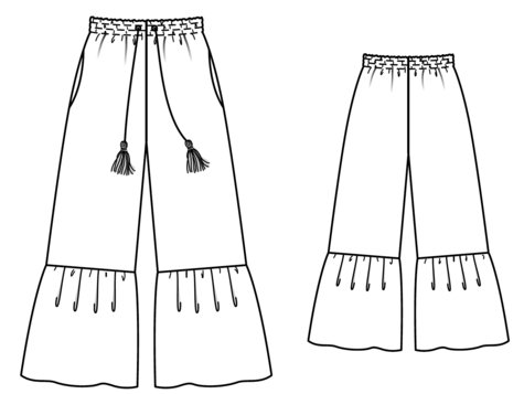 Drawstring Wide Leg Pants 05/2018 #120 – Sewing Patterns | BurdaStyle.com