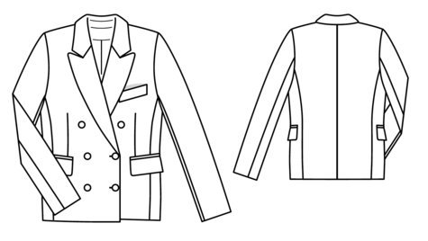 Double Breasted Blazer 09/2018 #117 – Sewing Patterns | BurdaStyle.com