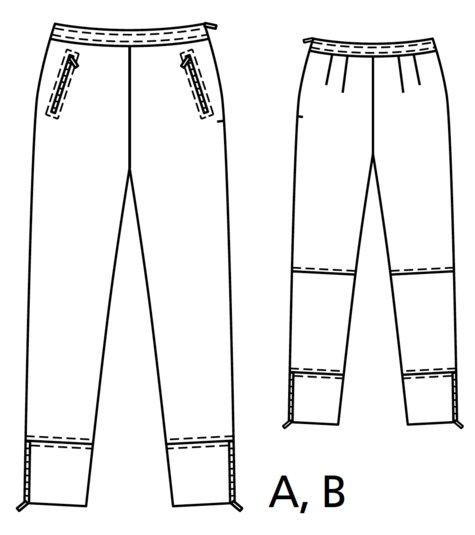 Biker Style Trousers 01/2019 #112A – Sewing Patterns | BurdaStyle.com
