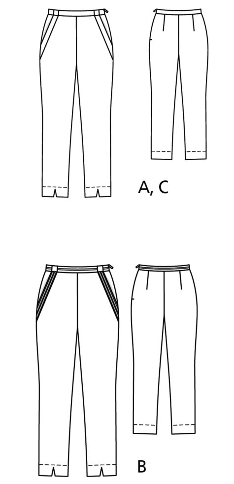 Stretch Trousers 04/2019 #109C – Sewing Patterns | BurdaStyle.com