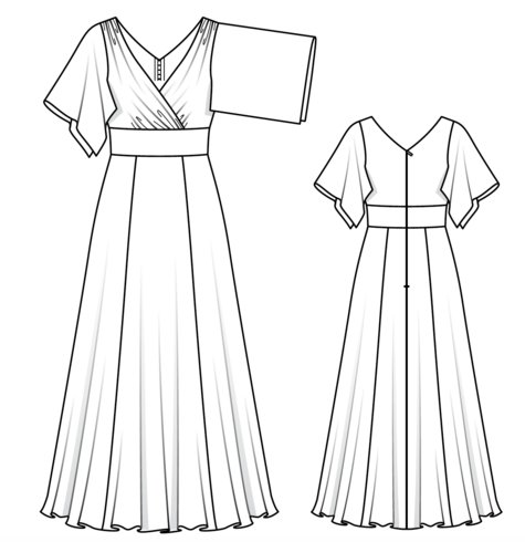 Maxi Dress 06/2019 #121 – Sewing Patterns | BurdaStyle.com