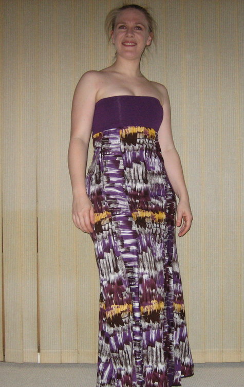 Zipper-less boob tube long summer dress. – Sewing Projects | BurdaStyle.com