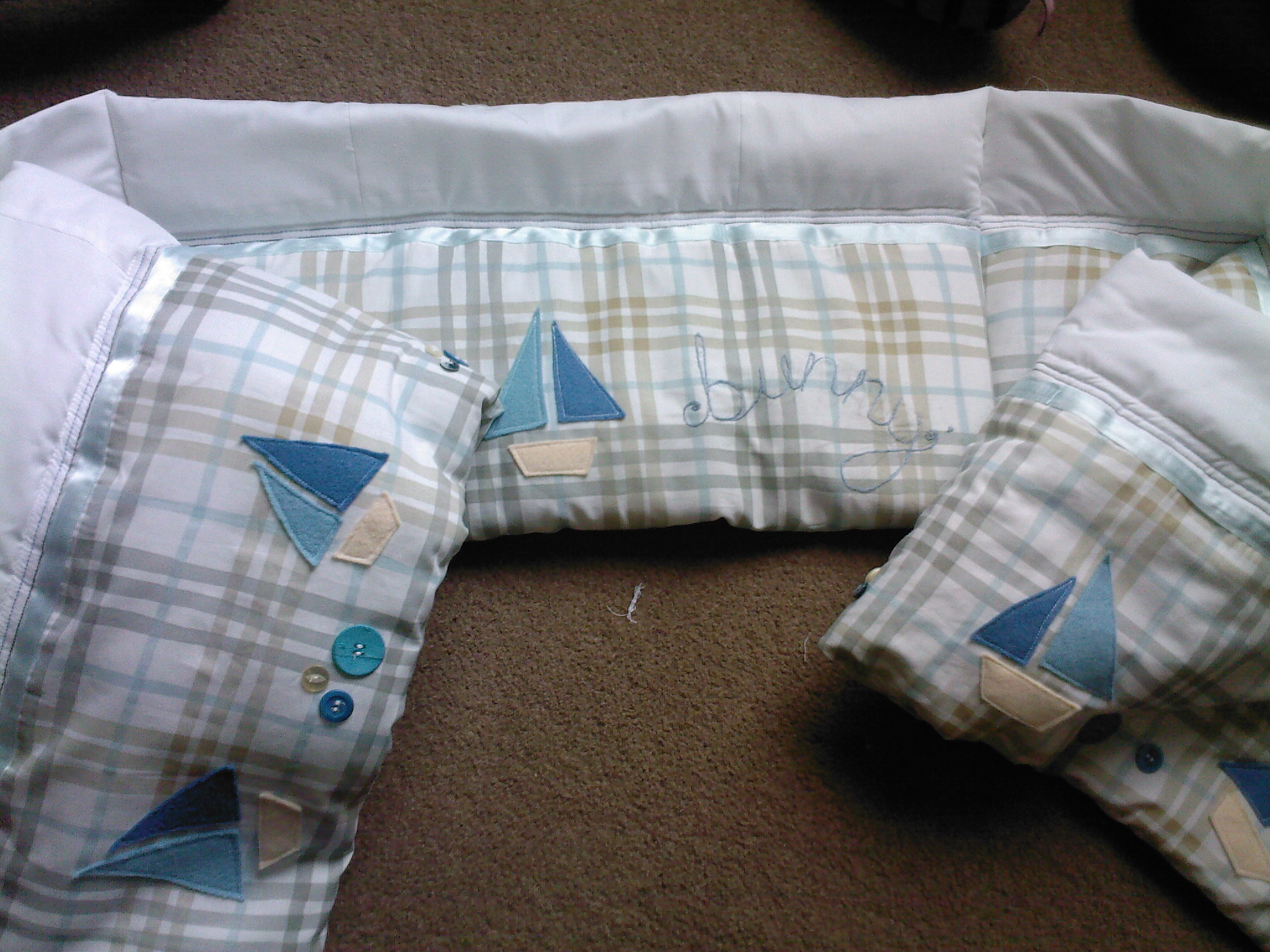 cot bumper Sewing Projects