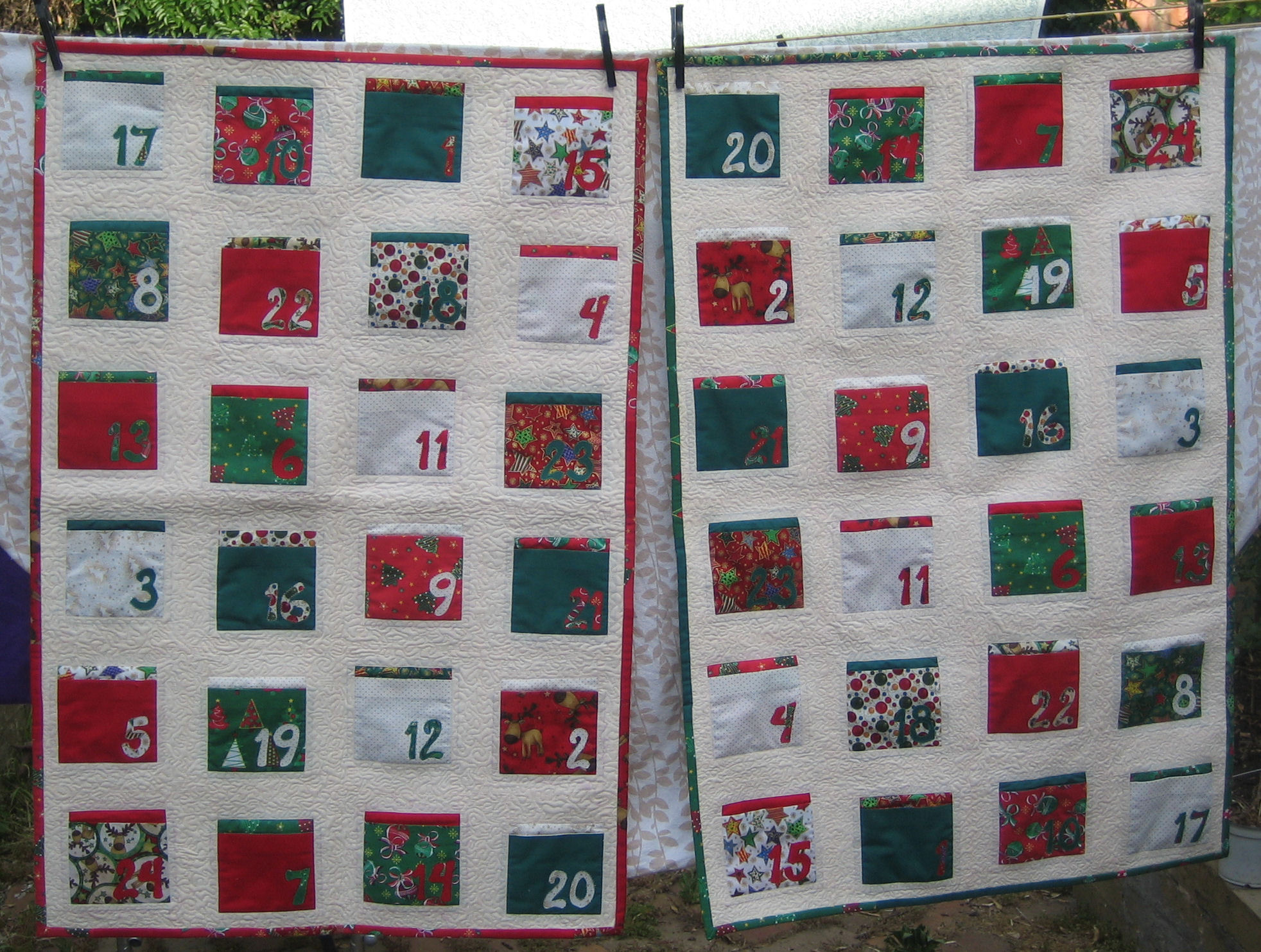 Quilted Advent Calendars Sewing Projects BurdaStyle Quilted Advent Calendars Sewing Projects BurdaStyle