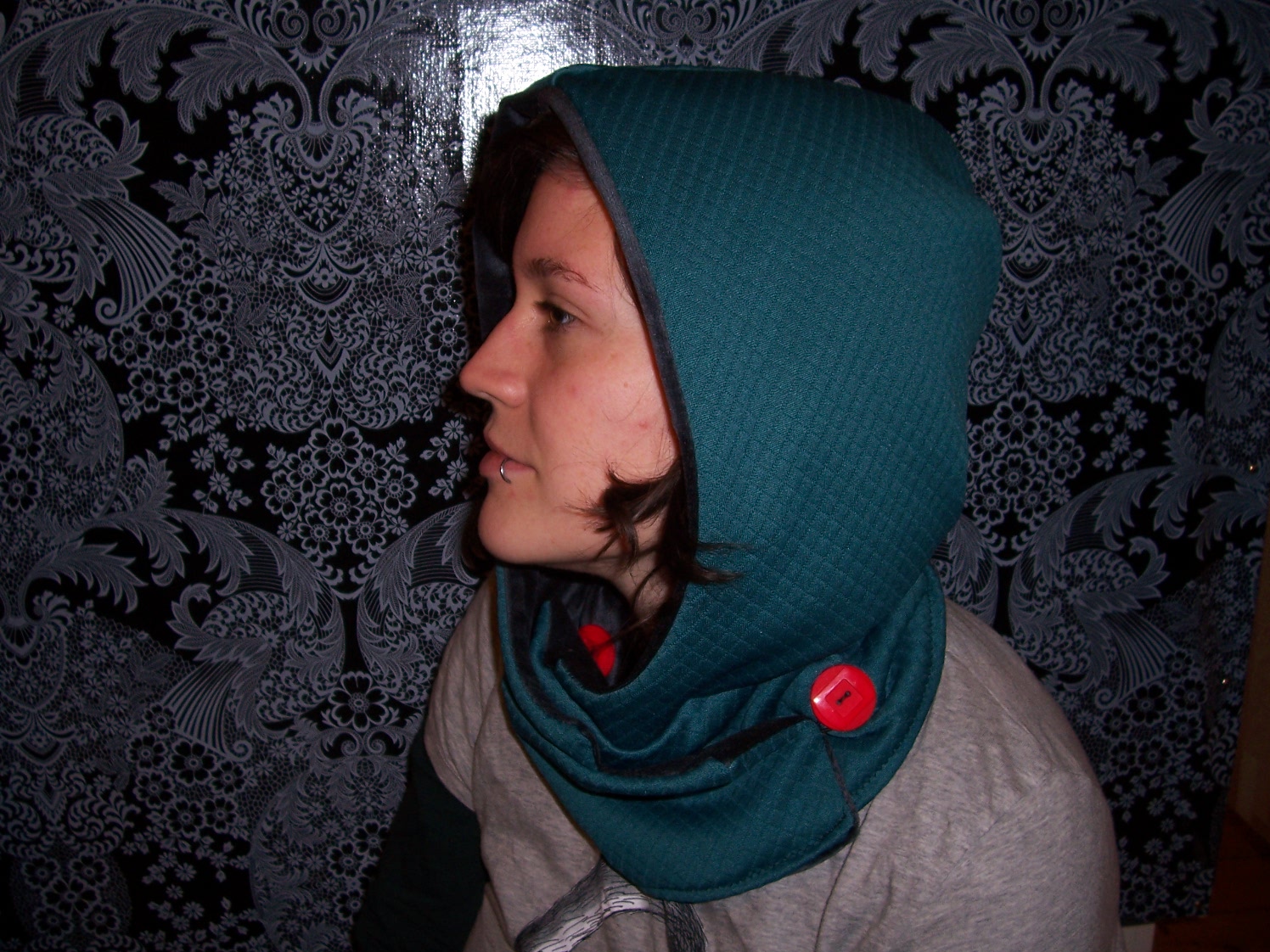 Reversible 2colour hoodcollar combination Sewing Projects