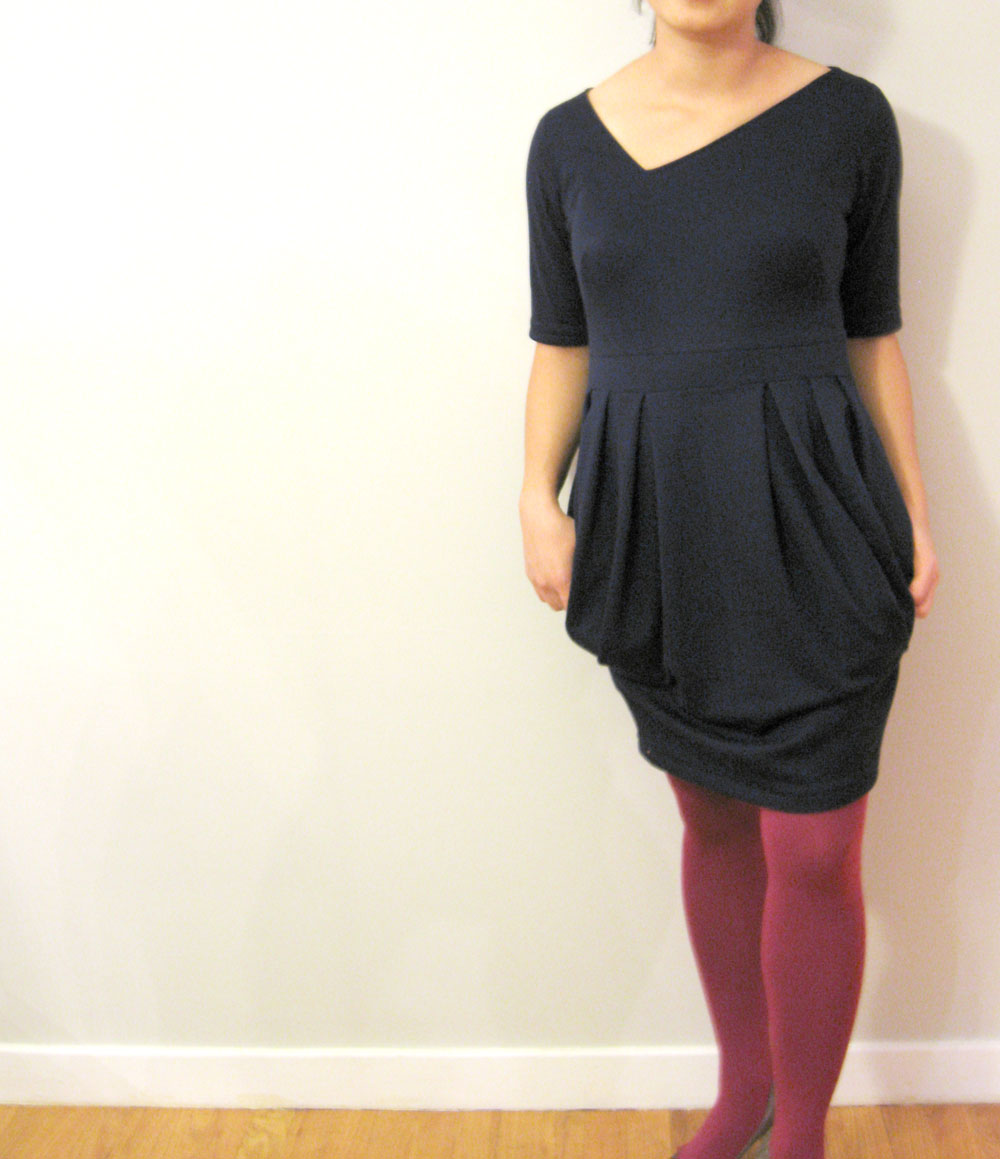 knit dress with asymmetric neckline Sewing Projects