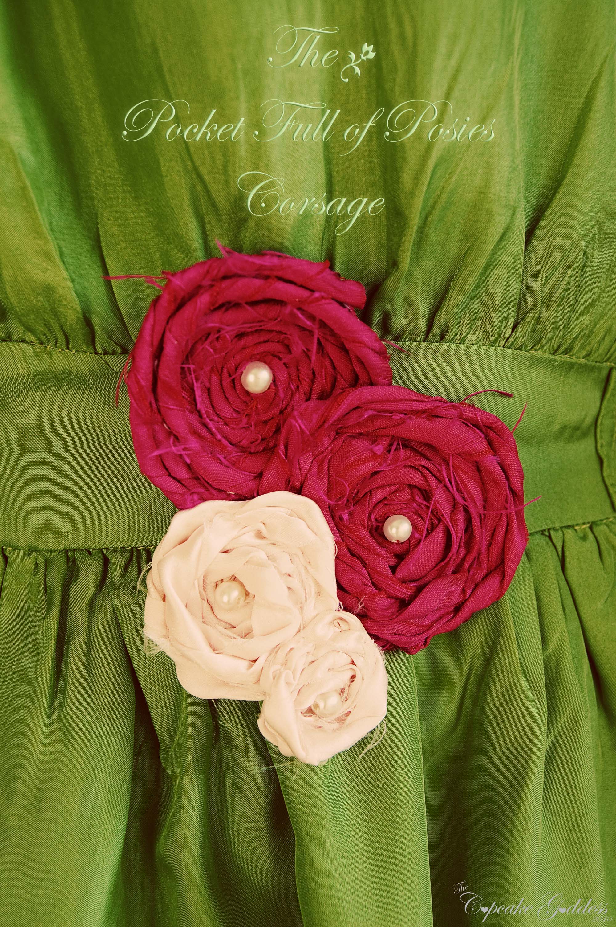 Pocket Full of Posies Corsage and Tutorial Sewing Projects