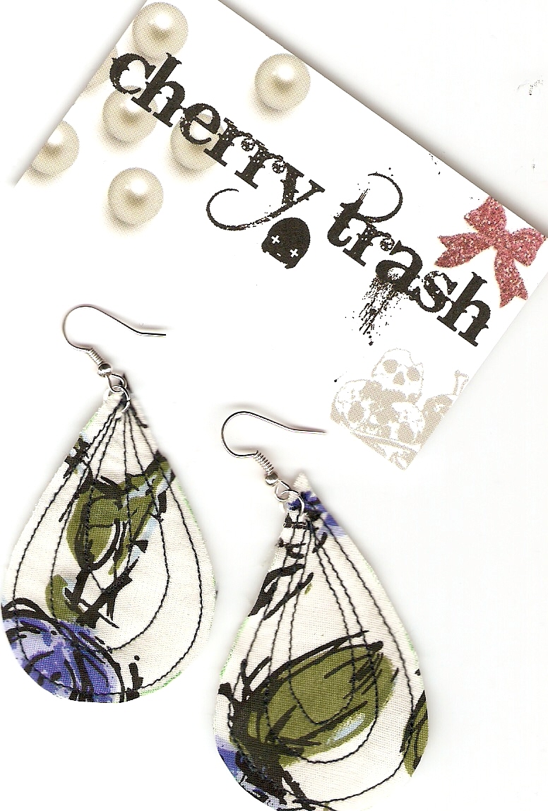 Fabric earrings Sewing Projects