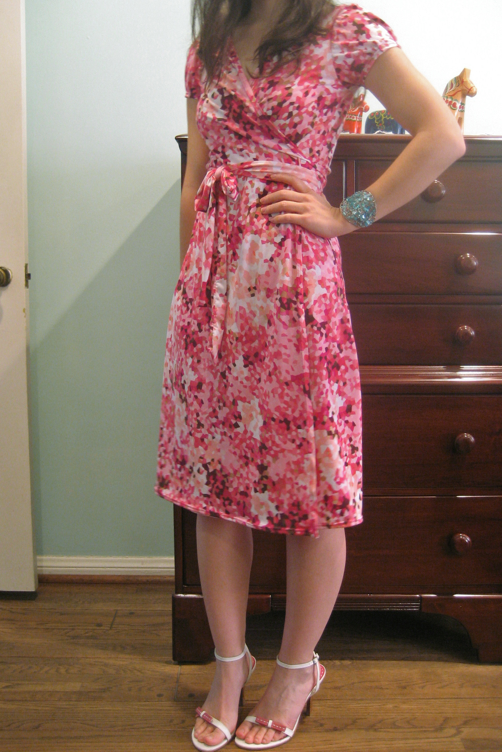 Pink & white wrap dress – Sewing Projects | 0