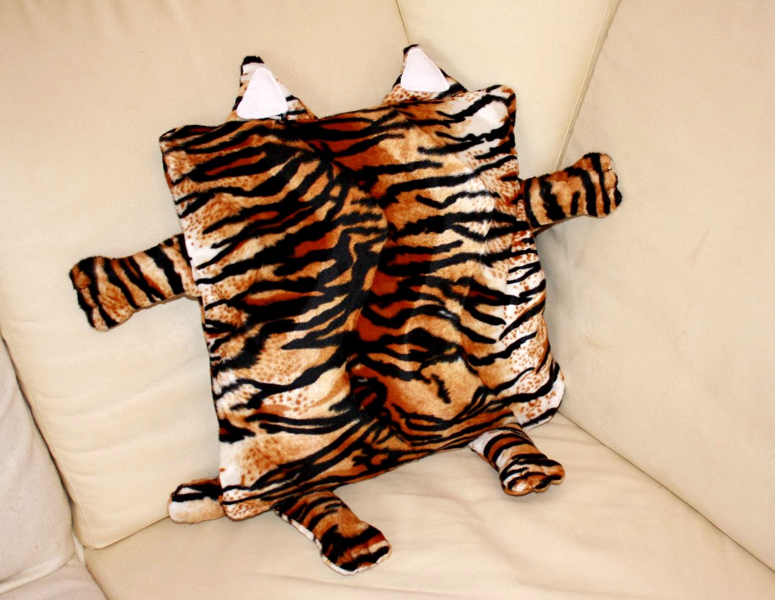 tiger shaped pillow