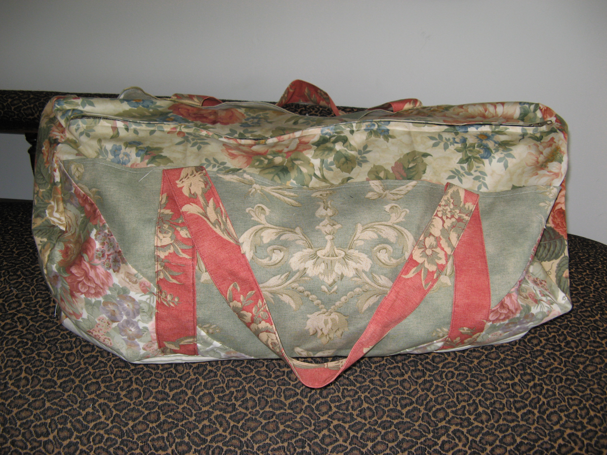 floral travel bag