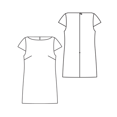 Download Cap Sleeve Shift Dress - Sewing Projects | BurdaStyle.com