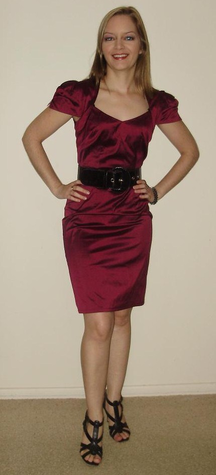 Dark Red Silk Dupion Dress – Sewing Projects | BurdaStyle.com