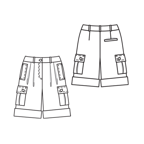 5/2010 Bermuda Shorts with pocket details – Sewing Projects ...