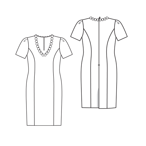 5/2010 Lace Dress with collar detail – Sewing Projects | BurdaStyle.com